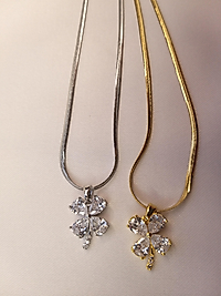 İTALYAN ZİNCİRLİ PAPATYA KOLYE