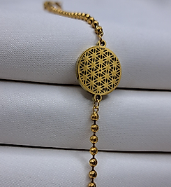 YAŞAM ÇİÇEĞİ GOLD BİLEKLİK