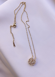 ZİRKON TAŞLI AÇILIP KAPANAN YOLCA KALP KOLYE