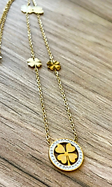 ZİRKON TAŞLI YONCA KOLYE