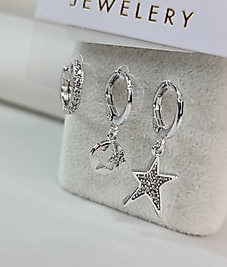 SILVER YILDIZ KÜPE SETİ