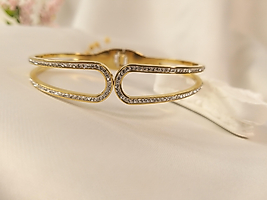 ZİRKON TAŞLI ZARİF GOLD KELEPÇE