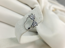 SILVER TAŞLI FİYONK EARCUFF