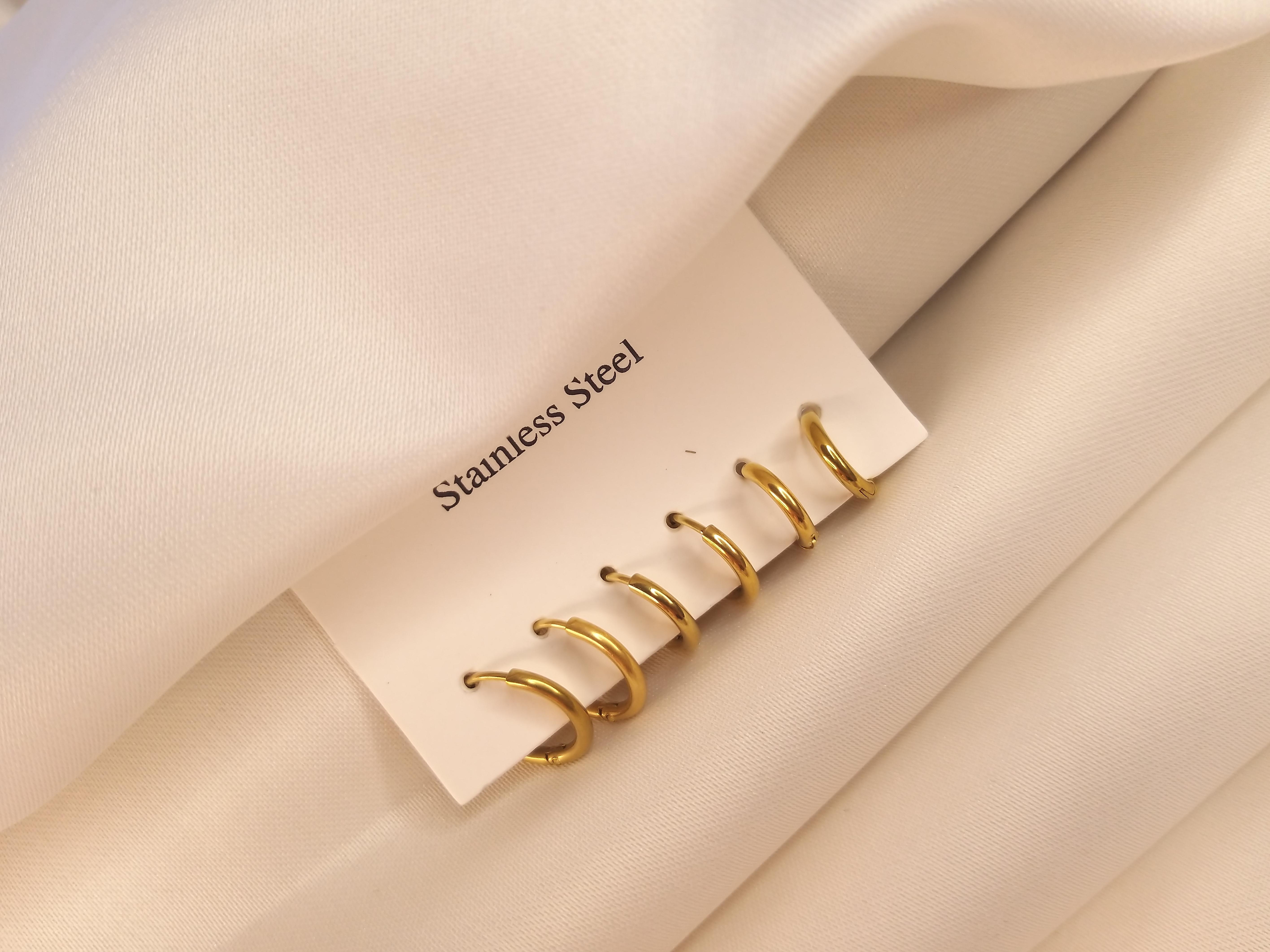 GOLD KÜPE SETİ ÇELİK