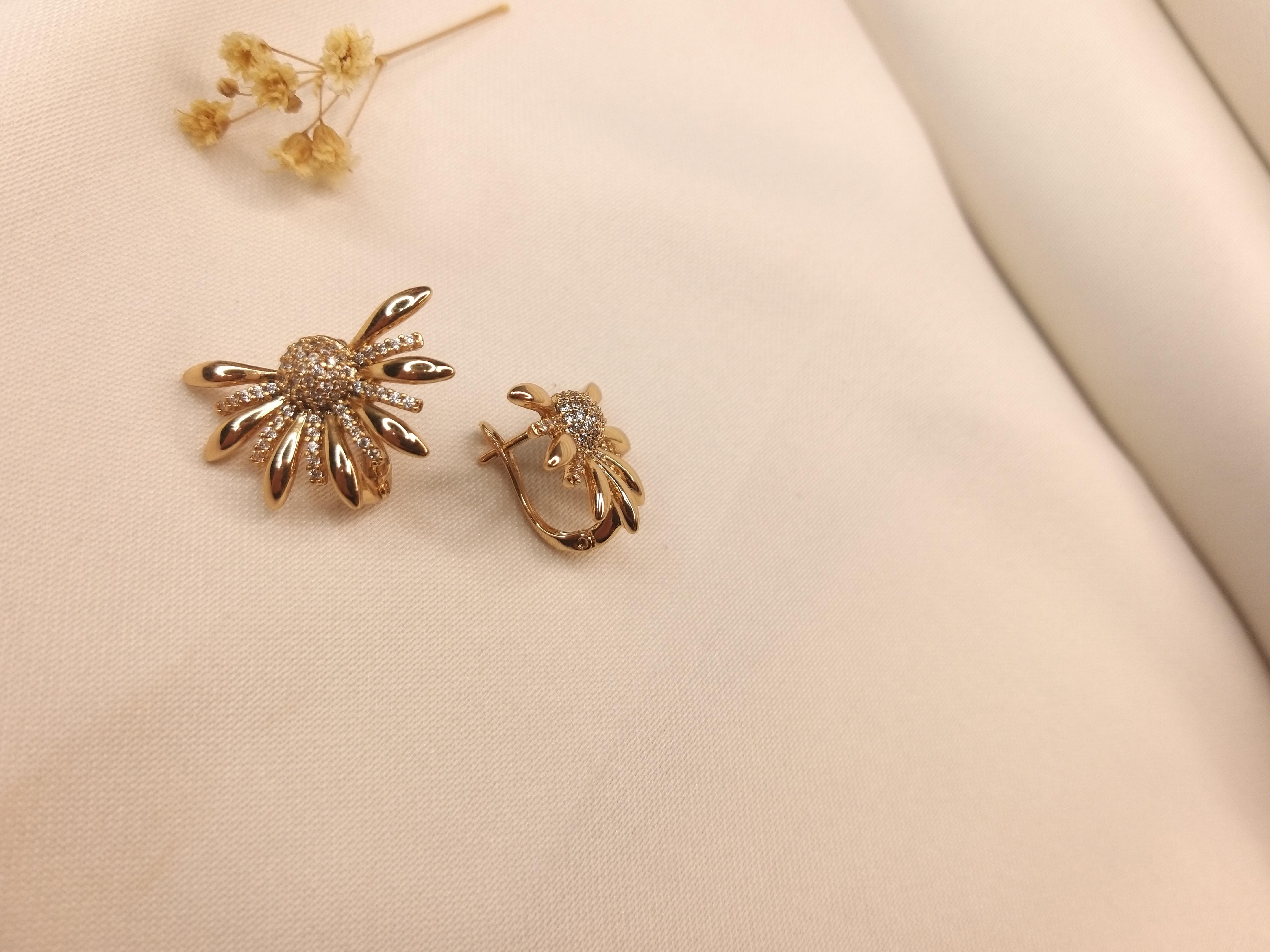 GÜNEŞ MODEL GOLD KÜPE  VİP