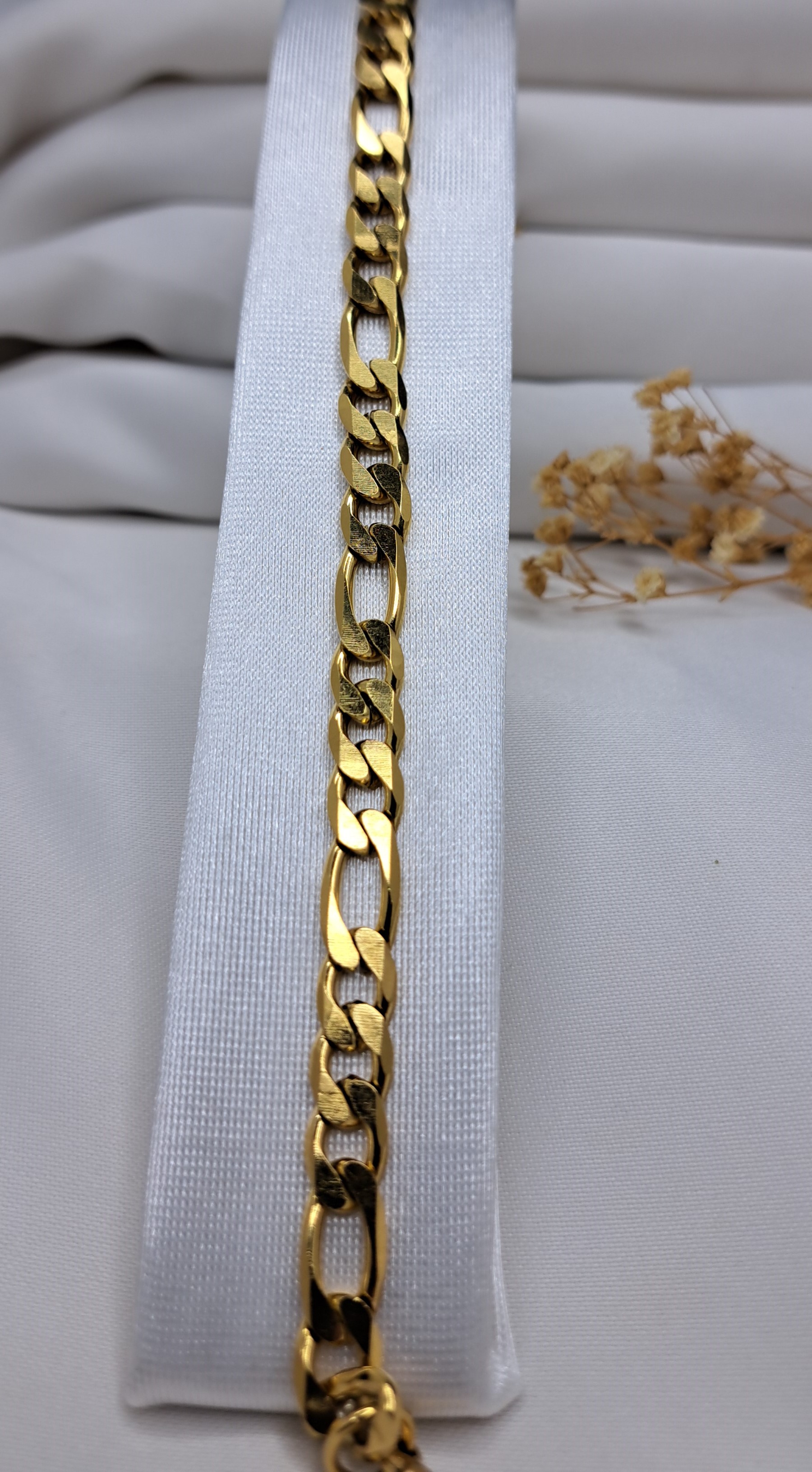 GOLD KALIN ZİNCİR ÇELİK BİLEKLİK